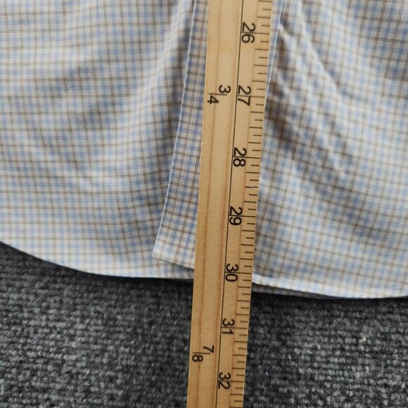 Brooks Brothers Non-Iron 15 2/3 Blue Check Cotton Regent Men Shirt Long Sleeve - Picture 12 of 16